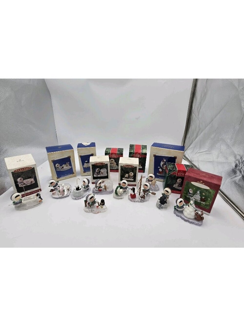 Hallmark Frosty Friends Ornament Lot 1990s 2000s 10 Ornaments